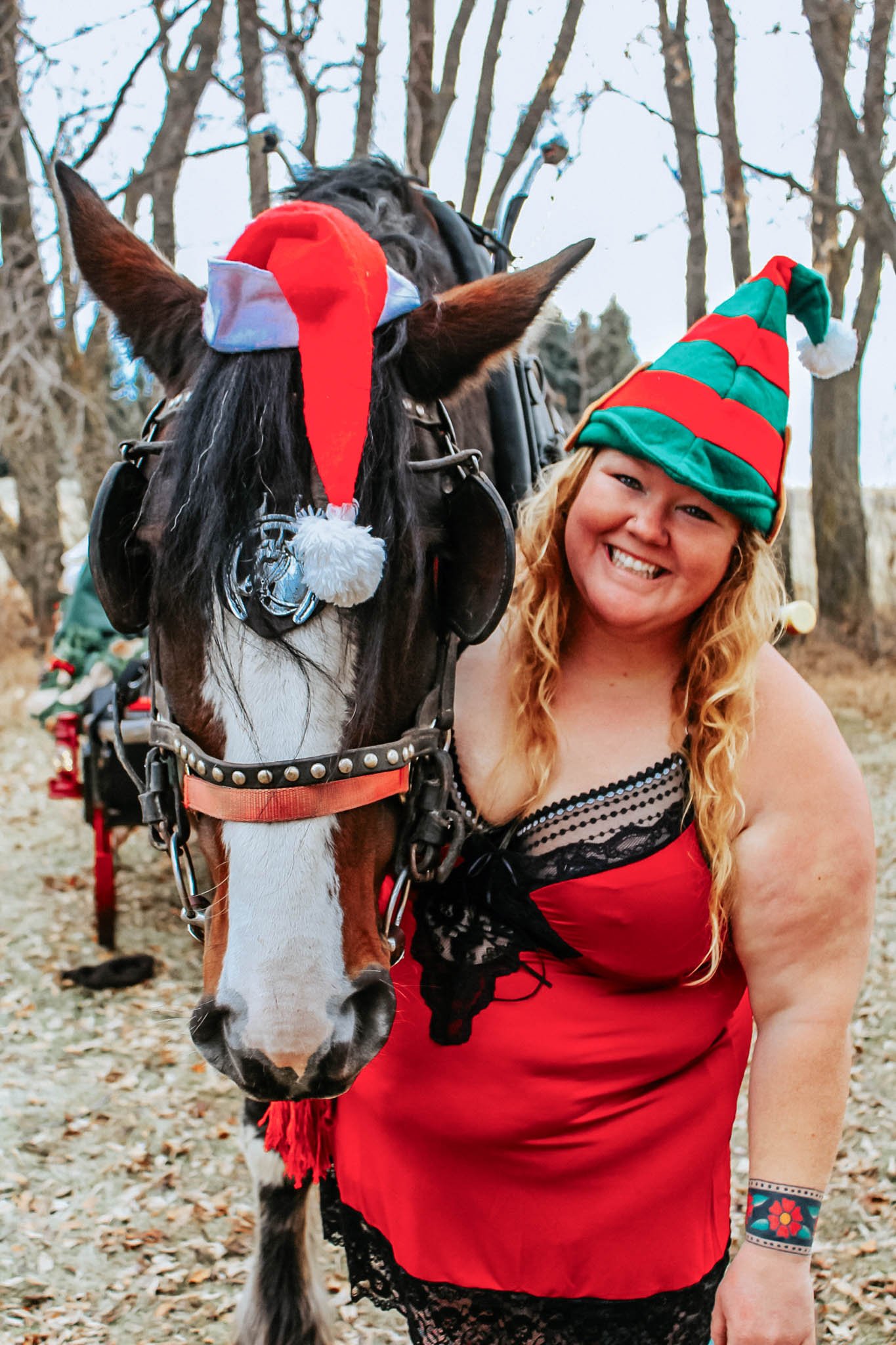 christmas boudoir photo session